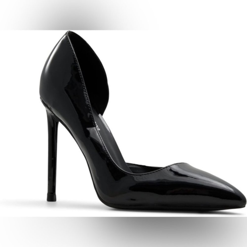 Call It Spring Womens Mesmerize Pump Black 4’ heel